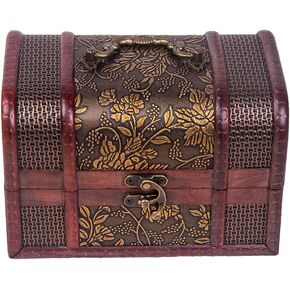 ام بي في بي ان صندوق كنز القراصنة الصغير من قطعة واحدة، صندوق كنز للأطفال، صندوق ألعاب كنز القراصنة، صندوق مجوهرات القراصنة العتيق، مجموعة لعبة قفل دعائم الحفلات، صندوق الكنز in Kuwait