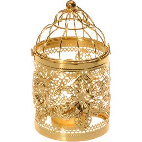 Decorative Candle Lanterns,Small Metal Birdcage Candle Holders,Hanging Tealight, Vintage Centerpieces for Wedding & Party in Kuwait