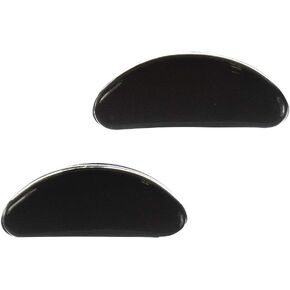 GMS Optical® Premium Silicone 3M Adhesive Half Moon Nose Pads 13mm x 6mm - Ideal for Smaller Frames (5 Pair) (Black) in Kuwait