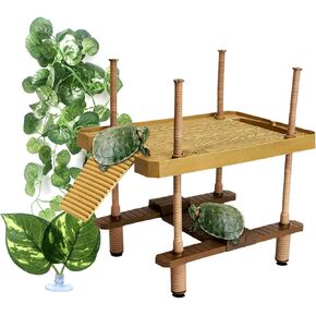 ATB-GIFT منصة تشمس السلحفاة الكبيرة، رصيف عائم لخزان السلحفاة، رصيف السلحفاة مع غلاف أخضر، الشبت الأخضر والمصاصة (الحجم: L) in Kuwait