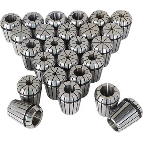 kimllier 25Pcs ER32 Spring Collet Set 1/16 to 13/16 Collet Set Fit for CNC Engraving Machine and Milling Lathe Tool in Saudi Arabia