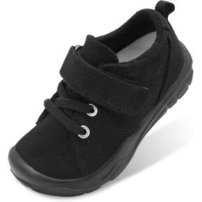 BARERUN Kids Canvas Shoes Running Shoes for Girls Boys Wide Toe Box Barefoot Toddler Sneakers Girls Boys School Shoes Non-Slip Toddler Tennis Shoes in Kuwait