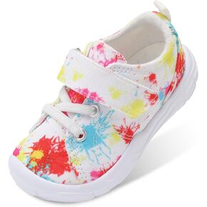 BARERUN Kids Canvas Shoes Running Shoes for Girls Boys Wide Toe Box Barefoot Toddler Sneakers Girls Boys School Shoes Non-Slip Toddler Tennis Shoes