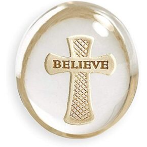 Angelstar 8747 Believe Cross Worry Stone, 1-1/2-Inch in Saudi Arabia