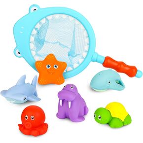 Floating Pool Toys for Baby - Sea Animal Bath Toys Age 1-3 Toddler,Bath Tous Toys for 6-18 Months Babies, Baby Water Toys 6 to 12 Months, Pool Toys for Infants 6-12 Months, Tub Toys for Toddlers in Kuwait