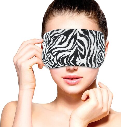 قناع عين للتسخين في الميكروويف من فومي كير | معطر باللافندر وقابل لإعادة الاستخدام، ضغط لصداع الشقيقة والعيون الجافة والصداع والجيوب الأنفية | لفافة حرارة رطبة مهدئة (الحمار الوحشي) in Kuwait