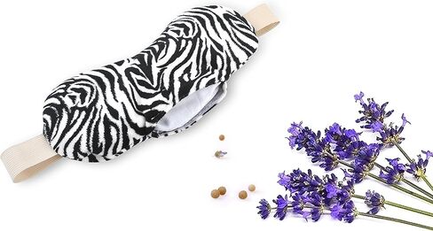 قناع عين للتسخين في الميكروويف من فومي كير | معطر باللافندر وقابل لإعادة الاستخدام، ضغط لصداع الشقيقة والعيون الجافة والصداع والجيوب الأنفية | لفافة حرارة رطبة مهدئة (الحمار الوحشي) in Kuwait