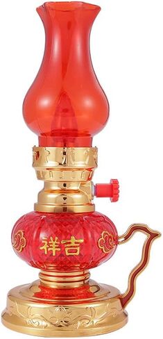 Led Kerosene lamp Crystal Light Vintage Style Retro Nostalgic Ancient Chinese Style Buddhist Supplies in Kuwait