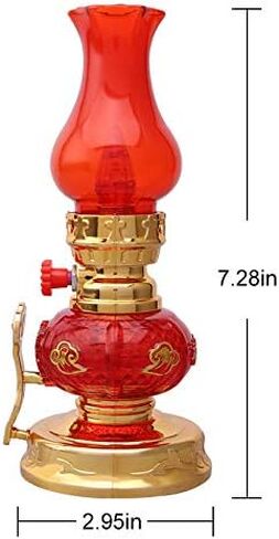 Led Kerosene lamp Crystal Light Vintage Style Retro Nostalgic Ancient Chinese Style Buddhist Supplies in Kuwait