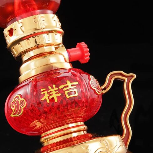 Led Kerosene lamp Crystal Light Vintage Style Retro Nostalgic Ancient Chinese Style Buddhist Supplies in Kuwait