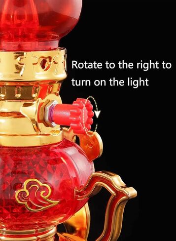 Led Kerosene lamp Crystal Light Vintage Style Retro Nostalgic Ancient Chinese Style Buddhist Supplies in Kuwait