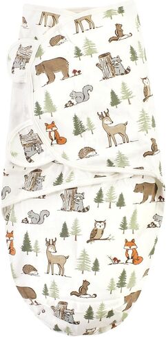 هدسون بيبي قماط قطني للاطفال من الجنسين، انشانتد فورست، 0-3 اشهر in Kuwait