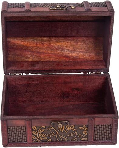 ام بي في بي ان صندوق كنز القراصنة الصغير من قطعة واحدة، صندوق كنز للأطفال، صندوق ألعاب كنز القراصنة، صندوق مجوهرات القراصنة العتيق، مجموعة لعبة قفل دعائم الحفلات، صندوق الكنز in Kuwait