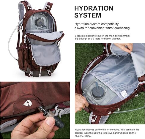 MOUNTAINTOP 40L Hiking Backpack for Women Outdoor Backpack with Rain Cover for Camping,Cycling and Traveling in Saudi Arabia
