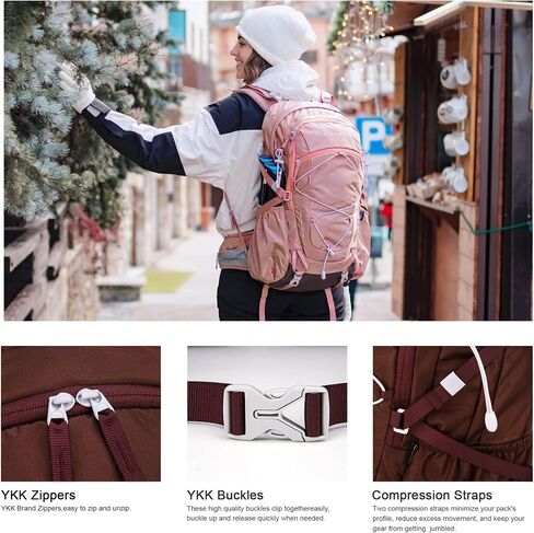 MOUNTAINTOP 40L Hiking Backpack for Women Outdoor Backpack with Rain Cover for Camping,Cycling and Traveling in Saudi Arabia
