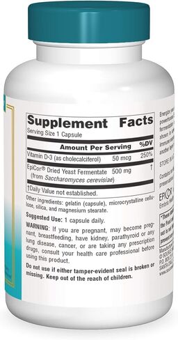 Source Naturals Wellness EpiCor with Vitamin D-3 for Heightened Immune Defense* - 30 Capsules in Saudi Arabia