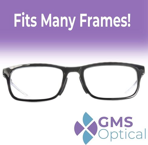 GMS Optical® Premium Silicone 3M Adhesive Half Moon Nose Pads 13mm x 6mm - Ideal for Smaller Frames (5 Pair) (Black) in Kuwait