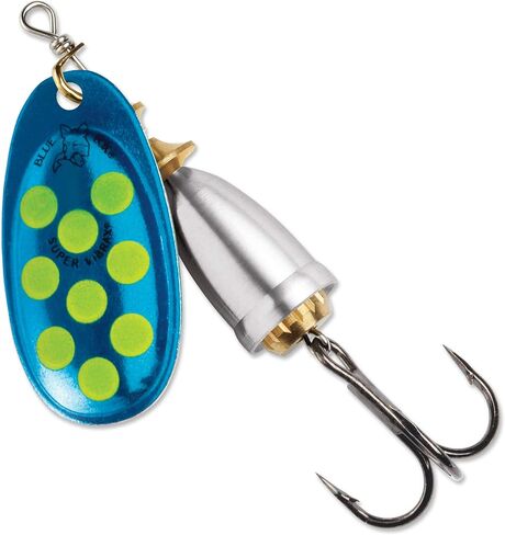 Blue Fox Classic Vibrax Spinner, 3/8-Ounce, Blue/Fluorescent Yellow/Silver UV in Saudi Arabia