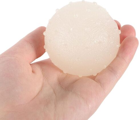 Ipetboom 2Pieces Dog Glow Ball Toys,2 Inch Diameter Squeaky Dog Toy Balls Puppy Chew Toys for Teething, Dog Biting Ball Toy Dog Interactive Fetch Toys in Kuwait