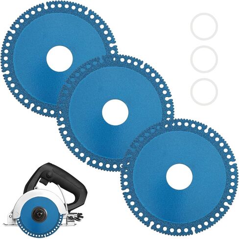 3pcs 4 Inch 1.6mm Grinding Wheel, General Purpose for Metal, Angle Grinder Cutting Disc, Metal Cut Off Wheel Cutting Discs for Smooth Cutting, Chamfering, Grinding(Blue) in Saudi Arabia