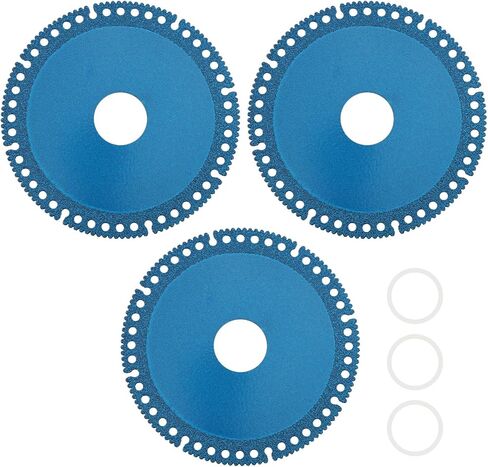 3pcs 4 Inch 1.6mm Grinding Wheel, General Purpose for Metal, Angle Grinder Cutting Disc, Metal Cut Off Wheel Cutting Discs for Smooth Cutting, Chamfering, Grinding(Blue) in Saudi Arabia