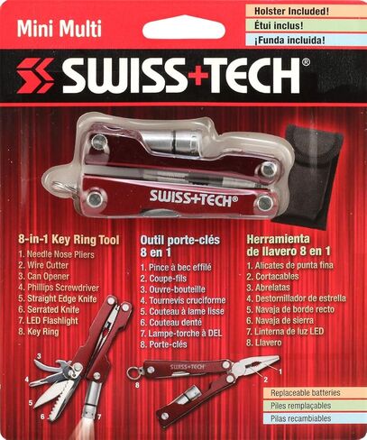 SWISS+TECH ST35000 Mini Pocket Multi-Tool, 8-in-1 Tool, Use During Camping, Sports (Single Pack) in Kuwait