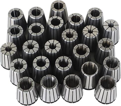 kimllier 25Pcs ER32 Spring Collet Set 1/16 to 13/16 Collet Set Fit for CNC Engraving Machine and Milling Lathe Tool in Saudi Arabia