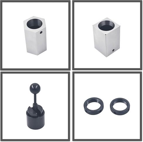 LiGuVCY 5C Collet Block Set Hex Square Rings & Collet Closer Holder, 5C-CB Collet Block Set Hex Collet Block Square Collet Block and Collet Closer for Milling Machines Lathes in Saudi Arabia