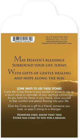 Angelstar 8747 Believe Cross Worry Stone, 1-1/2-Inch in Saudi Arabia
