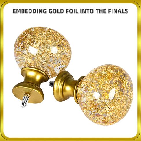 قضبان ستائر فضية من EQUURROY للنوافذ من 36 إلى 72 بوصة (3-6 أقدام)، وقطر 1 بوصة، وقضيب ستارة عالي التحمل قابل للتعديل، ونهايات نهائية من الراتنج الشفاف in Kuwait