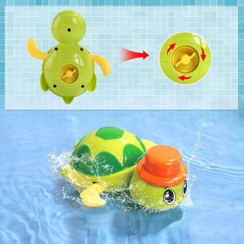 Bath Toy Bathtub Toy with Floating Squirting Toys for Boys and Girls , Fishing Game for Toddles and Babies in Kuwait