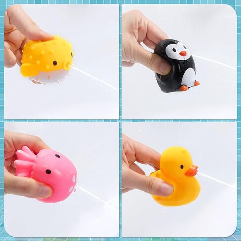 Bath Toy Bathtub Toy with Floating Squirting Toys for Boys and Girls , Fishing Game for Toddles and Babies in Kuwait