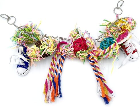 جيليجي العاب البحث عن الطعام للطيور - كرة راتان للببغاوات والطيور الصغيرة والباراكيت والكوكاتيل والكونوريس والبادجي وطيور الحب والعصافير in Kuwait