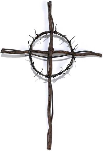 Dicksons Crown of Thorns Tree Branch 14 x 10 Metal Wall Cross in Saudi Arabia