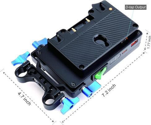 تتحول بطارية أنتو-باور جولد ماونت من كوكاكوو إلى لوحة محول كاميرا الفيديو على شكل حرف V، محول مقسم إمدادات الطاقة. مع مشبك قضيب 15 مم وسبعة مخرج طاقة تيار مستمر لكاميرات سوني وكاميرات دي اس ال ار. in Kuwait