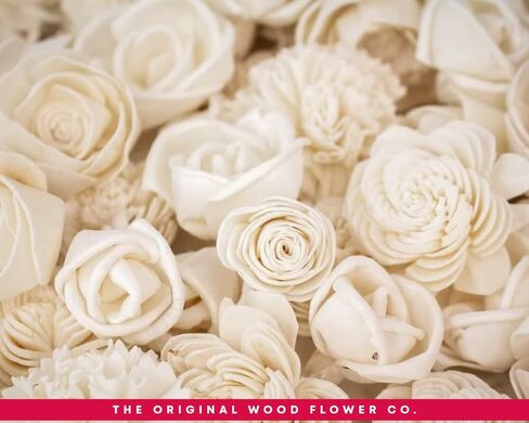 Sola Wood Flowers Mini Random Assortment (No Bark) - 50 pcs, Artificial Flowers for Decoration, Flower Bouquets, Centerpieces, DIY Home Decor and Craft Supplies in Kuwait