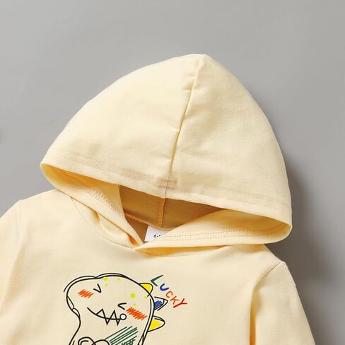 مامامي طفل رضيع ديناصور طباعة كم طويل هوديي البلوز بلايز جرزاية السراويل الخريف الشتاء الملابس 2 قطعة وتتسابق in Kuwait