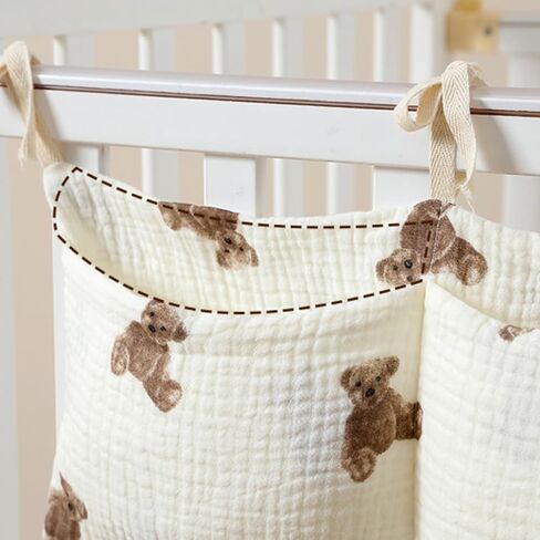 حقيبة تنظيم عربة الأطفال Lmbabter بجانب السرير وحقيبة تخزين الحفاضات وحقيبة الحضانة للحفاضات والمناديل المبللة والألعاب (أرنب) in Kuwait