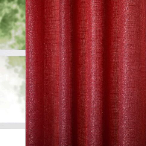 Gold Curtains 84 Inch Length for Living Room 2 Panels Set Rod Pocket Window Decor Semi Sheer Luxury Sparkle Shimmer Shiny Glitter Brown Golden Mustard Curtains for Bedroom 52x84 Long Christmas Decor in Saudi Arabia