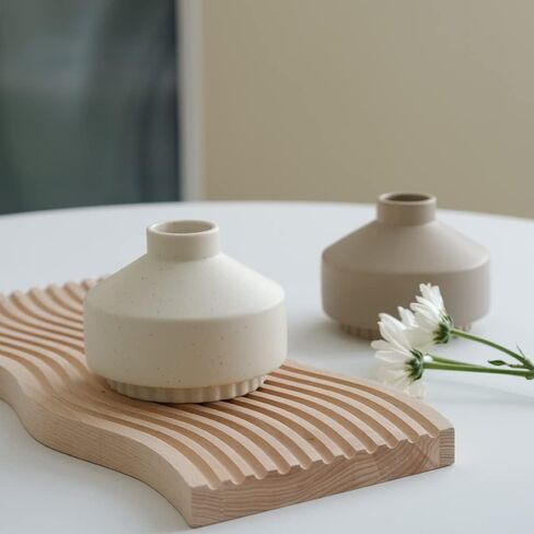 مزهرية صغيرة مستديرة نورديك للزهور، مزهرية زهور جافة، ديكور غرفة المعيشة in Kuwait