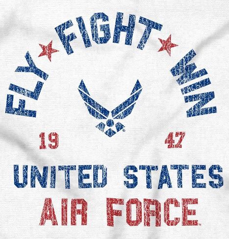 Brisco Brands US Air Force Fly Fight Win Vintage Baby Romper Boys or Girls in Saudi Arabia