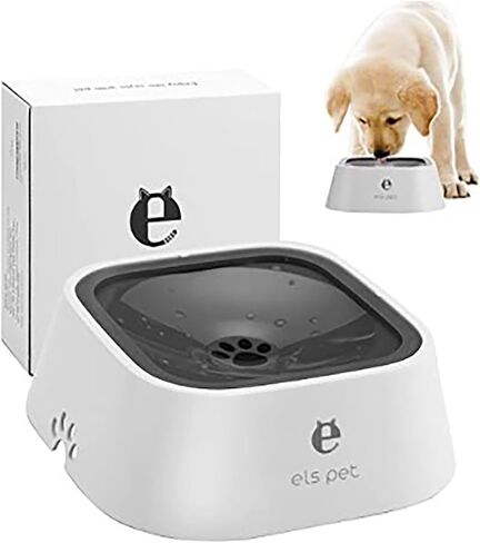 Pet Drinking Bowl Anti-Splash Water (Blue) in Saudi Arabia