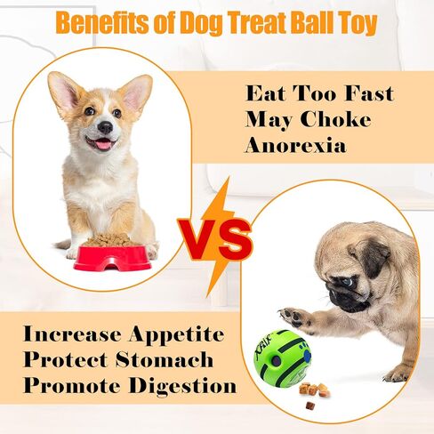 موزع كرات حلوى للكلاب من اكس اف ار جيه كيه مقاس 3.45 انش، كرة بازل صوت مضحكة للكلاب، كرة تفاعلية لتدريب الذكاء وتناول الطعام للكلاب، هدية للكلاب الصغيرة in Kuwait