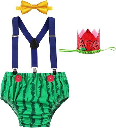 FYMNSI بيبي بوي ديناصور 1st عيد ميلاد الزي حفلة صيد السمك كعكة سحق السراويل الحمالات ربطة عنق قبعة دينو صور الدعائم زي in Kuwait