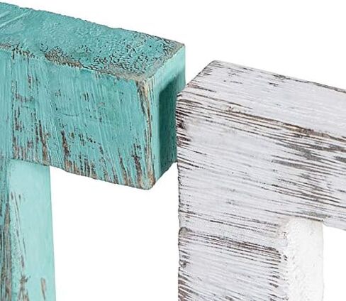 Rustic Wood Family Sign, Decorative Wooden Block Word Signs, Freestanding Wooden Letters, Rustic Family Signs for Home Decor, Housewarming Gift 16.5 x 5.9 Inch, Multicolor (EAT Sign) in Kuwait