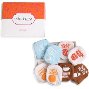 مجموعة هدايا جوارب حديثي الولادة مستوحاة من آسيا - 4 أزواج من جوارب هدايا الأطفال المصممة من Mommachi. هدية لطيفة للطفل للعام الصيني الجديد، والعام القمري الجديد، وحفلة استقبال الطفل لعام التنين in Kuwait