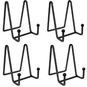 سيربورت 4 عبوات من حوامل لوحات العرض مقاس 4 انش، حامل لوحات من الحديد الاسود لعرض الصور واطارات الصور واللوحات الزخرفية والتابلت والفنون، حامل عرض in Kuwait