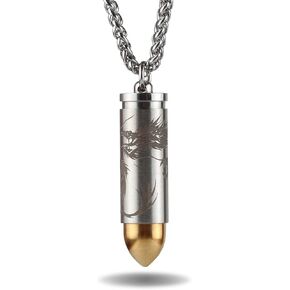 تيتانيوم ميني نيترو بيل فوب القطر الداخلي 0.32 بوصة مع قلادة ممتازة وطرف إضافي للغرفة حامل حبوب خفيف الوزن لـ EDC مقاوم للماء 30 قدم (PF193B) in Kuwait