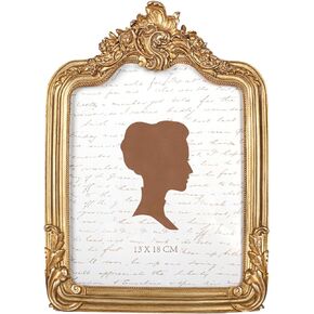 AELS 8x10 Inch Vintage Picture Frame, Elegant Antique Photo Frames with Glass Front, Photo Display, Tabletop Wall Hanging, Gift Ideas, Gold
