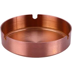 Stainless Steel Metal Ashtray, Outdoor Indoor Ashtray, Home Office Decoration Desktop Smoking Ash Tray (Gold) in Saudi Arabia